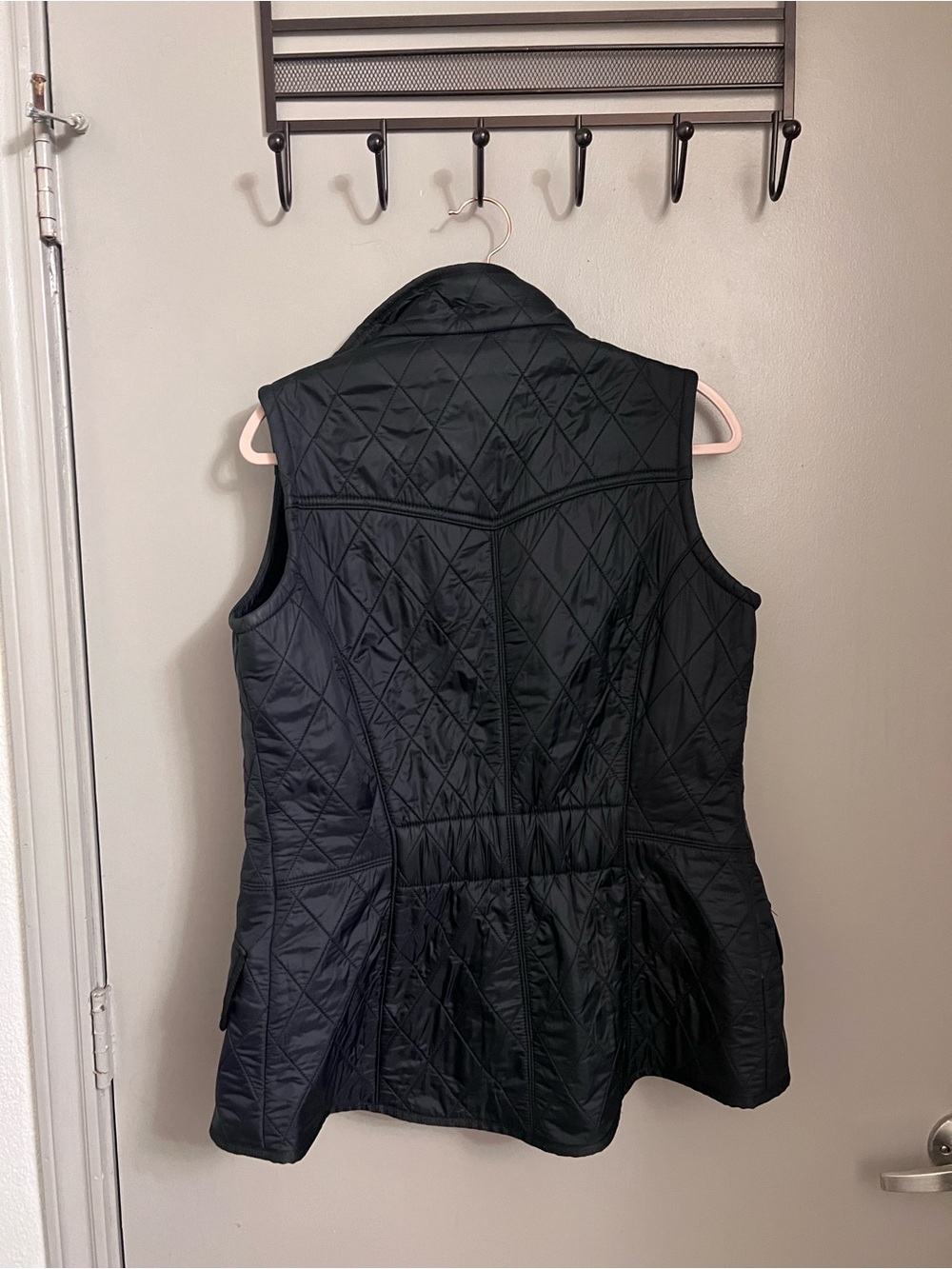 Barbour Black Quilted Sleeveless Vest